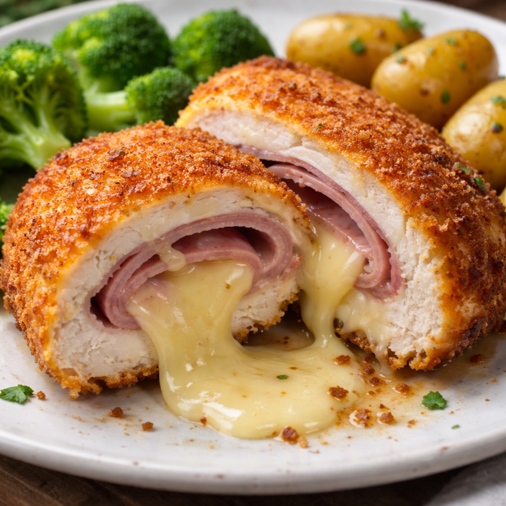 Cheesy Chicken Cordon Bleu
